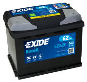 EXIDE EB620 Батарея аккумуляторная 62А/ч 540А обратная полярн. стандартные (Европа) клеммы